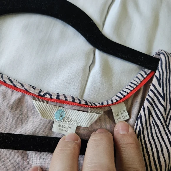 Boden V-Neck Button-Front Maxi Dress - Size 12 - Picture 12 of 12